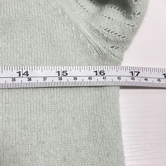 LEO & SAGE Double V Neck Sweater 100% cashmere Cold Shoulder Sz XS REVOLVE - Picture 7 of 10